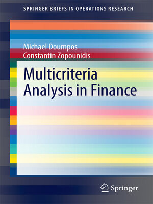 cover image of Multicriteria Analysis in Finance